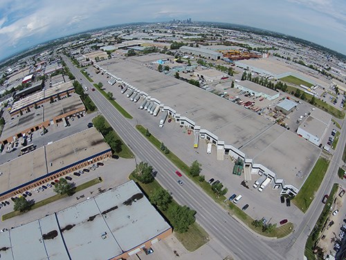 Aerial of foothills industrial calgary 4216 61st Ave SE